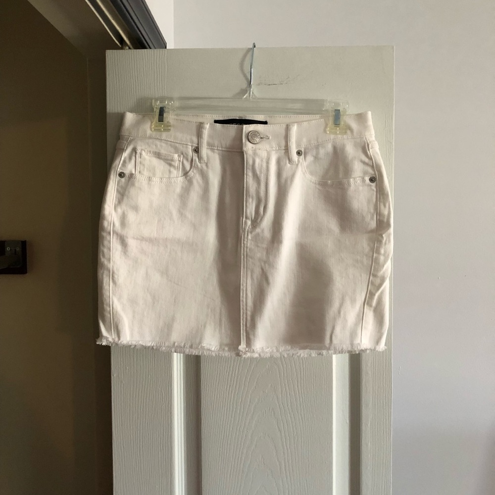 Express jean mini skirt